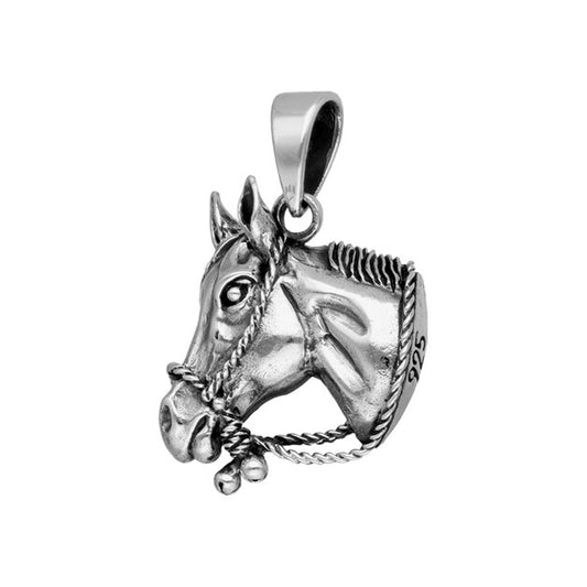 Colgante de caballo en plata fina 950